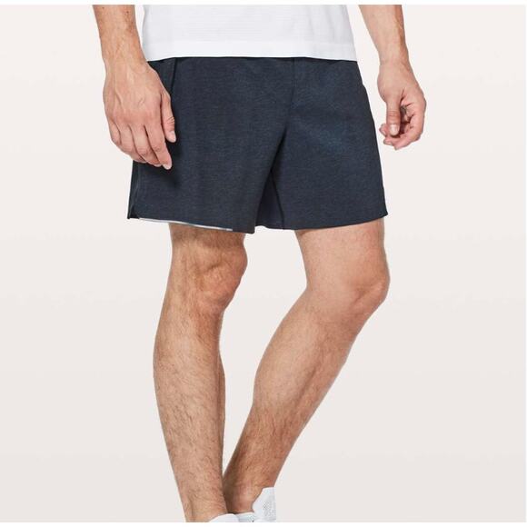 Lululemon Surge Short 6" Heathered True Navy Blue Men's Size XS - Picture 1 of 4